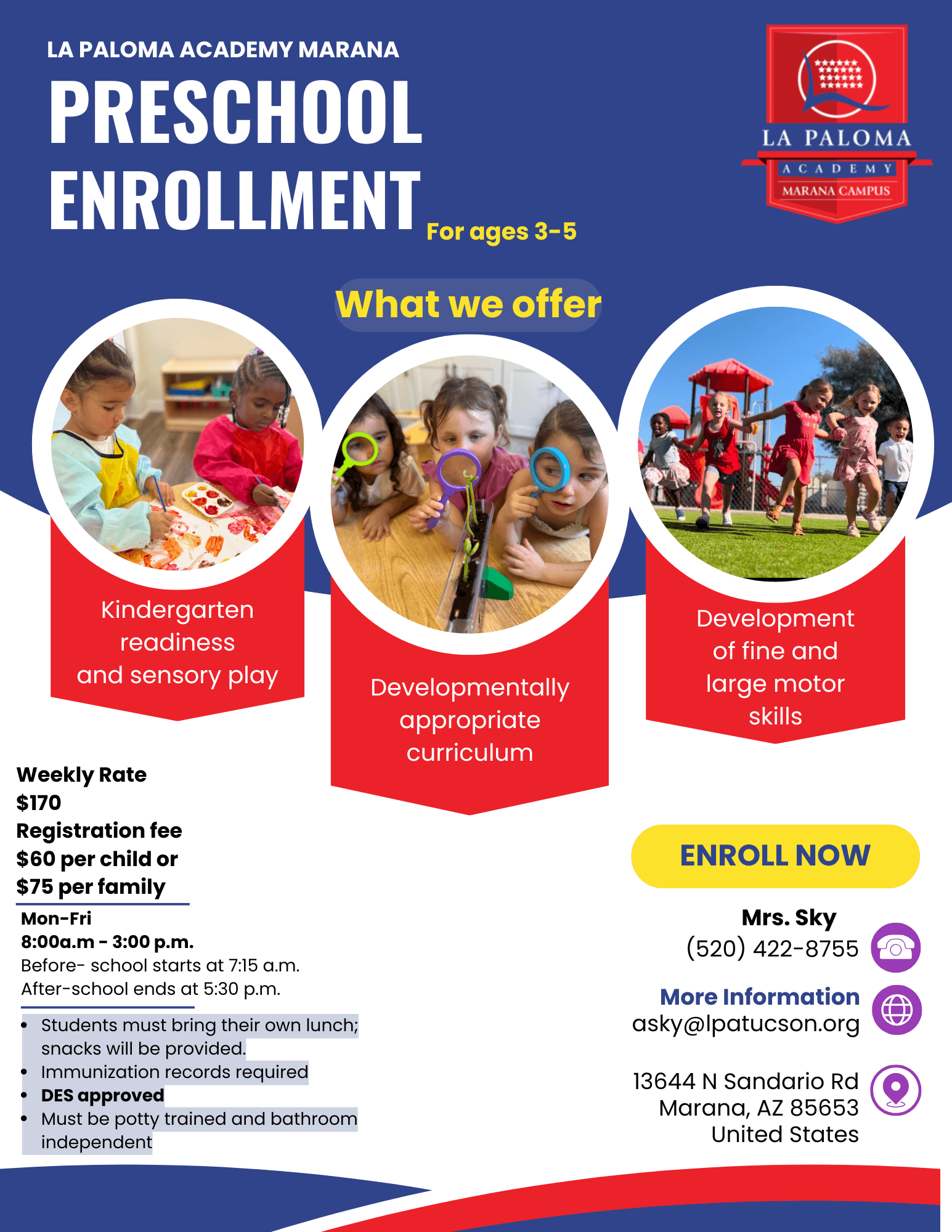 Preschool Enrollment Banner